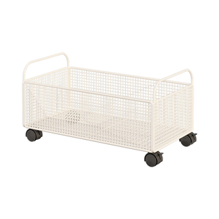 落地书架桌下书包收纳箱书本收纳置物架可移动教室课桌旁小推车子