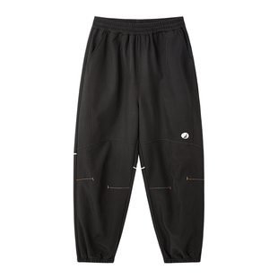 NAUTICA儿童加绒裤子运动裤男童女童冬防风加厚大童青少年冲锋裤