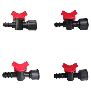 pe管旁通阀直通阀滴灌带接头外丝滴硬管接头快速接头阀门锁母开关