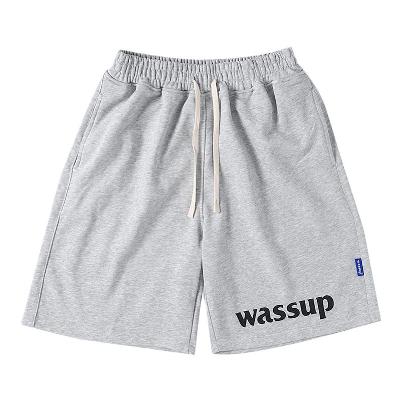 官方潮牌字母短裤WASSUPHEODS