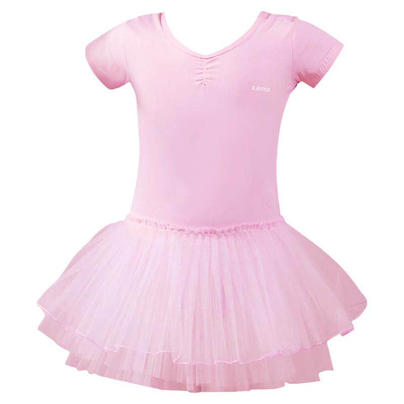 舞蹈服儿童女练功服夏季短袖形体服幼儿中国舞跳舞服女童芭蕾舞裙