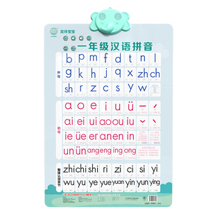 一年级拼音学习神器字母表墙贴有声挂图乘法口诀表法汉语拼音发声