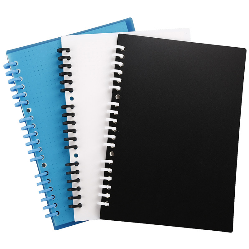 文具良道不硌手多孔装订圈活页塑料扣6空五孔彩色文件笔记资料环