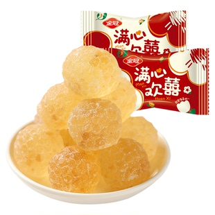 金冠满心欢喜果肉软糖500g结婚专用喜糖喜事伴手礼糖批发散装回礼
