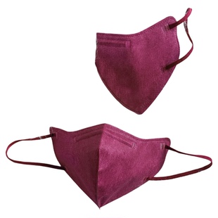 出口品质酒红玫瑰色3D立体口罩高定质感显白提气色透气成人款KN95