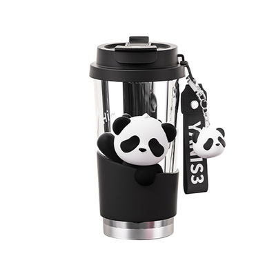 专属刻字陶瓷内胆熊猫挂件礼盒装