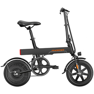 凤凰小型锂电池电动自行车男女士便捷折叠减震电动车助力电瓶单车