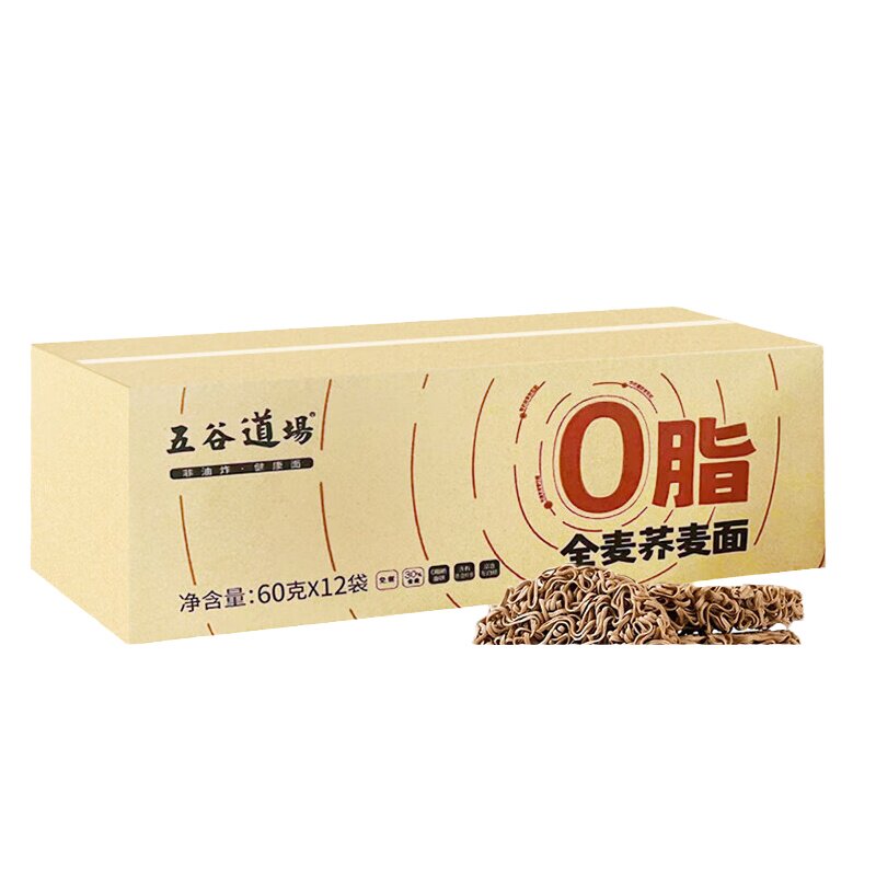 陈克明0脂全麦荞麦面免煮泡面