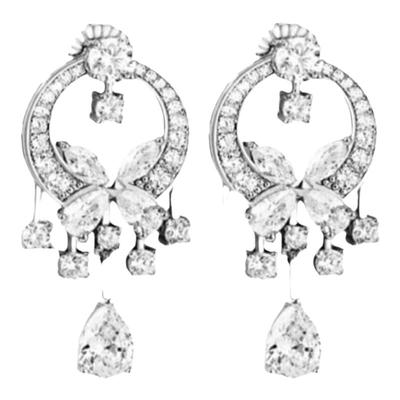 D色莫桑石花园蝴蝶水滴