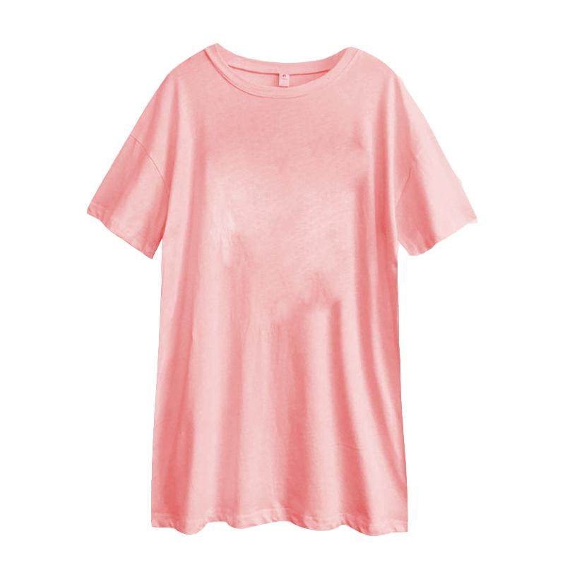 哺乳孕妇装夏装T恤中长款短袖宽松大码打底衫上衣孕妇产后月子服