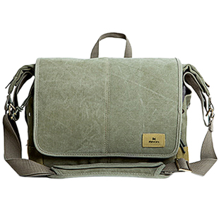 马田专业防水相机包微单摄影包单反单肩包适用索尼佳能尼康富士文艺复古斜挎包手提大容量加厚帆布背包男女