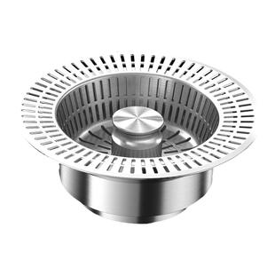 厨房洗菜盆漏水塞按压式水槽弹跳芯过滤网密封防堵防漏下水管配件