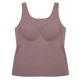 华歌尔Wacoal防晒UPF50+透气打孔胸垫无钢圈打底背心内衣女UV55A5