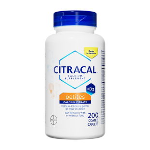 拜耳Citracal钙片维生素d+柠檬酸钙补钙维D美国进口女性片剂有机