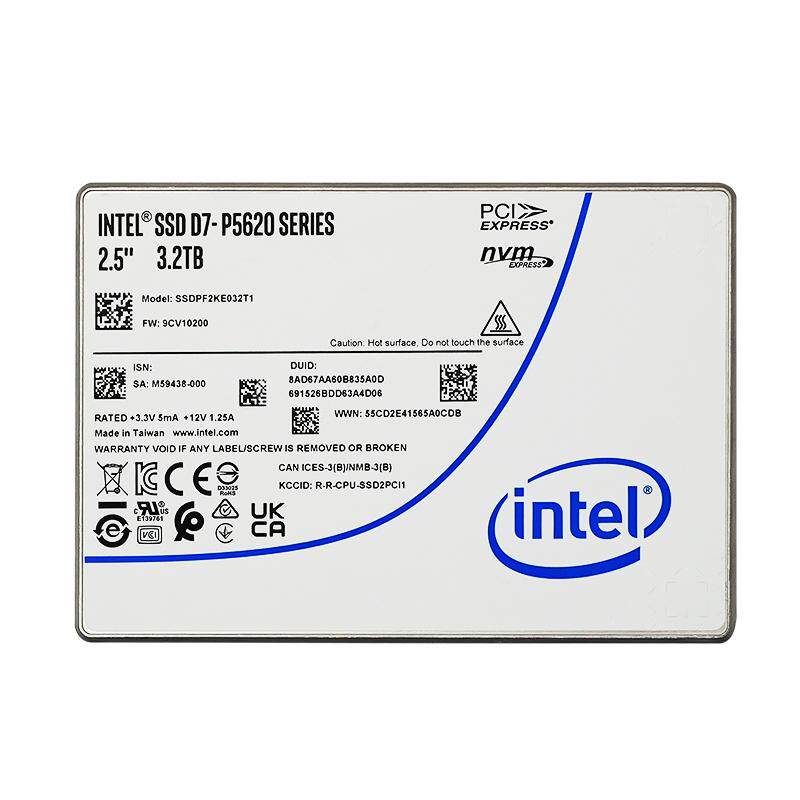 Intel/英特尔 P5620 3.2TB U.2 固态硬盘SSDPF2KE032T1企业级固态