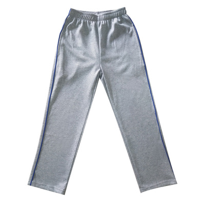 灰色全棉宝蓝休闲裤透气校服定制