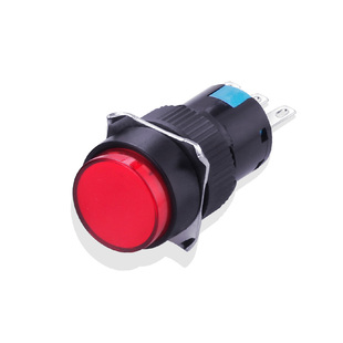 上开上海永星开孔16MM启动按钮开关AD16-111/121无灯自锁/复位3脚