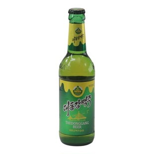 朝鲜原装进口龙城啤酒丹东旅游特产纪念品平壤鸭绿江胜大同江黄啤
