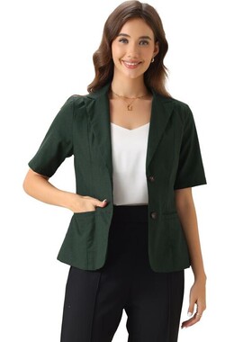 Q 33096 Short Sleeve Suit Jacket 职业西装 亚马逊跨境欧美