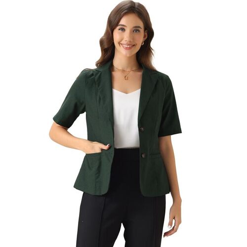 Q 33096 Short Sleeve Suit Jacket 职业西装 亚马逊跨境欧美