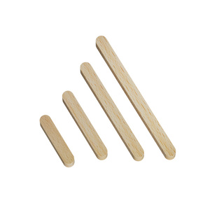 北欧原木衣柜拉手榉木实木抽屉橱柜木质自粘免打孔儿童柜门把手柄