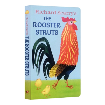 The Rooster Struts 一只大公鸡纸板书 Richard Scarry 金色童书 我是一只兔子系列 儿童英语启蒙经典绘本 英文原版进口图书