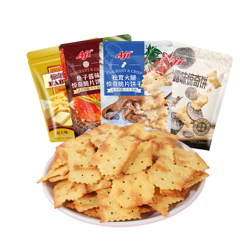 Aji惊奇脆片饼干不规则黑松露