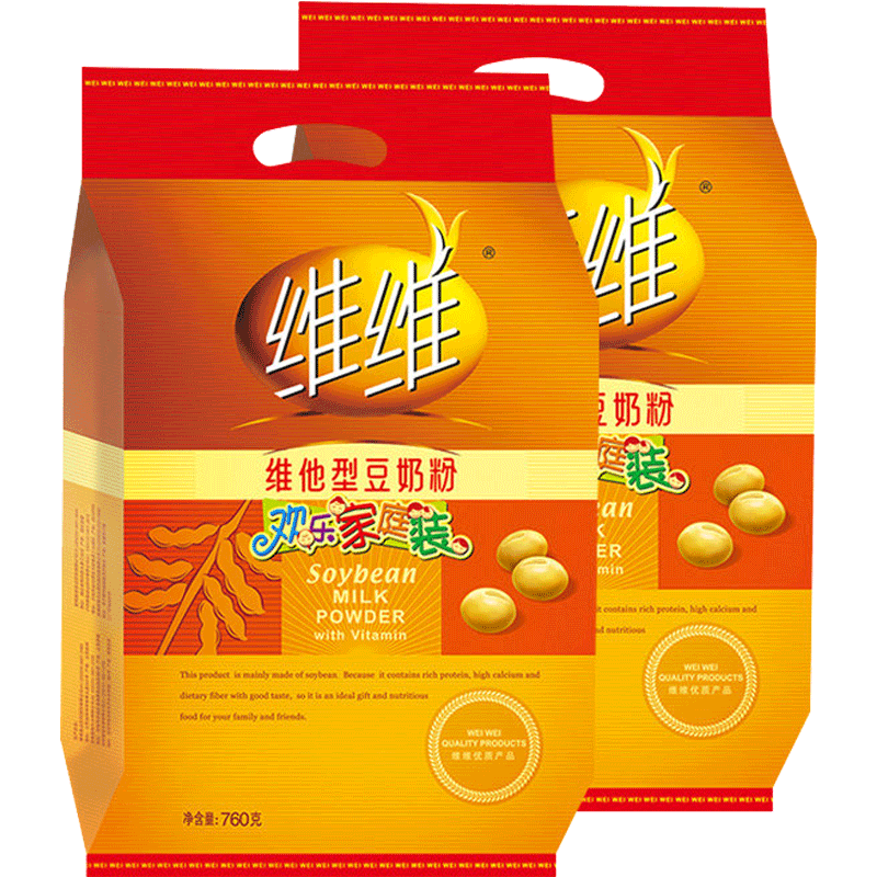 维维豆奶粉冲调饮品维他型小袋装760g*2早餐营养老少皆宜家庭