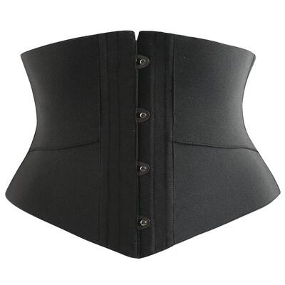 美体鱼骨无痕收腹腰封欧美束腰上衣护腰塑身瘦腰神器短款隐形折角