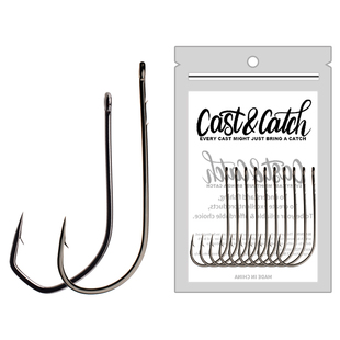 七成路亚直柄钩长柄钩自由钓组Wacky倒钓钩黑坑鳜鲈鱼软饵软虫钩