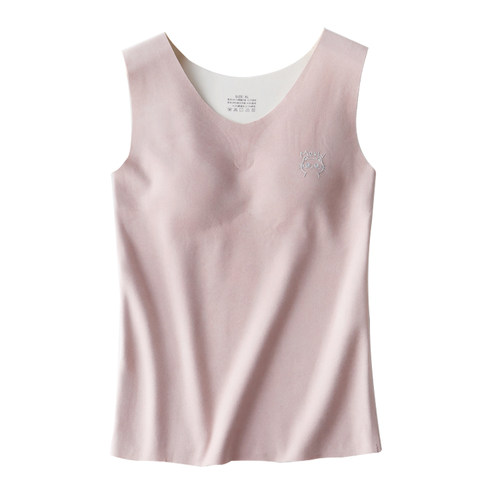 德绒女童长款背心少女保暖内衣无痕发育期10女孩大童打底内穿文胸