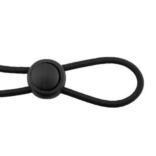 高弹力抽绳松紧带黑色圆形橡皮筋卫衣服裤子裤脚收口束脚调节卡扣