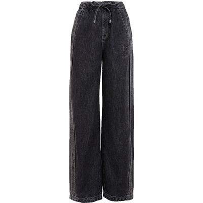 ONLYNBA联名香蕉裤阔腿牛仔裤