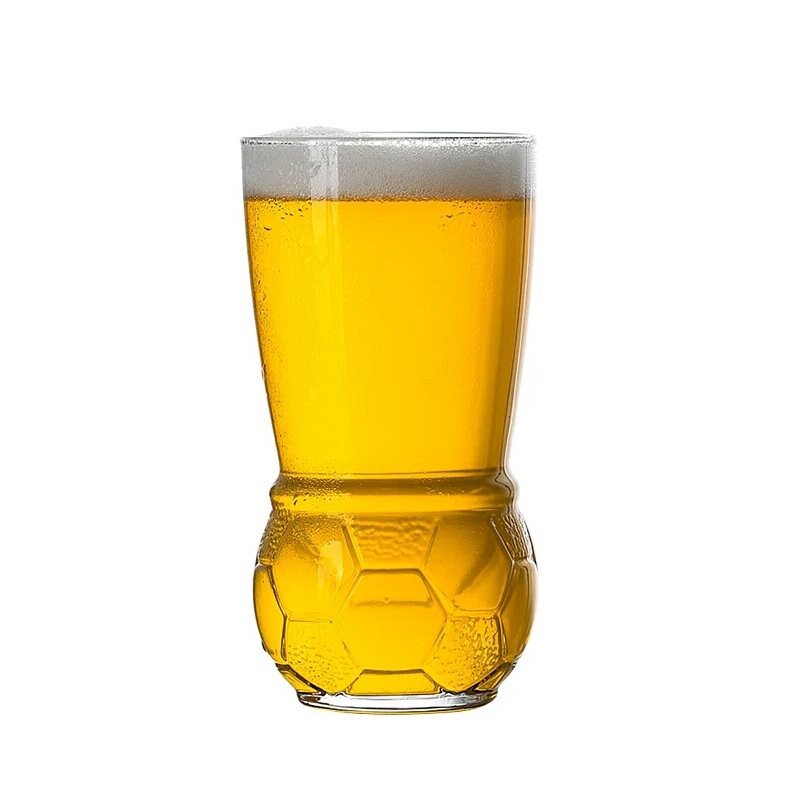 进口玻璃足球创意风家用啤酒杯