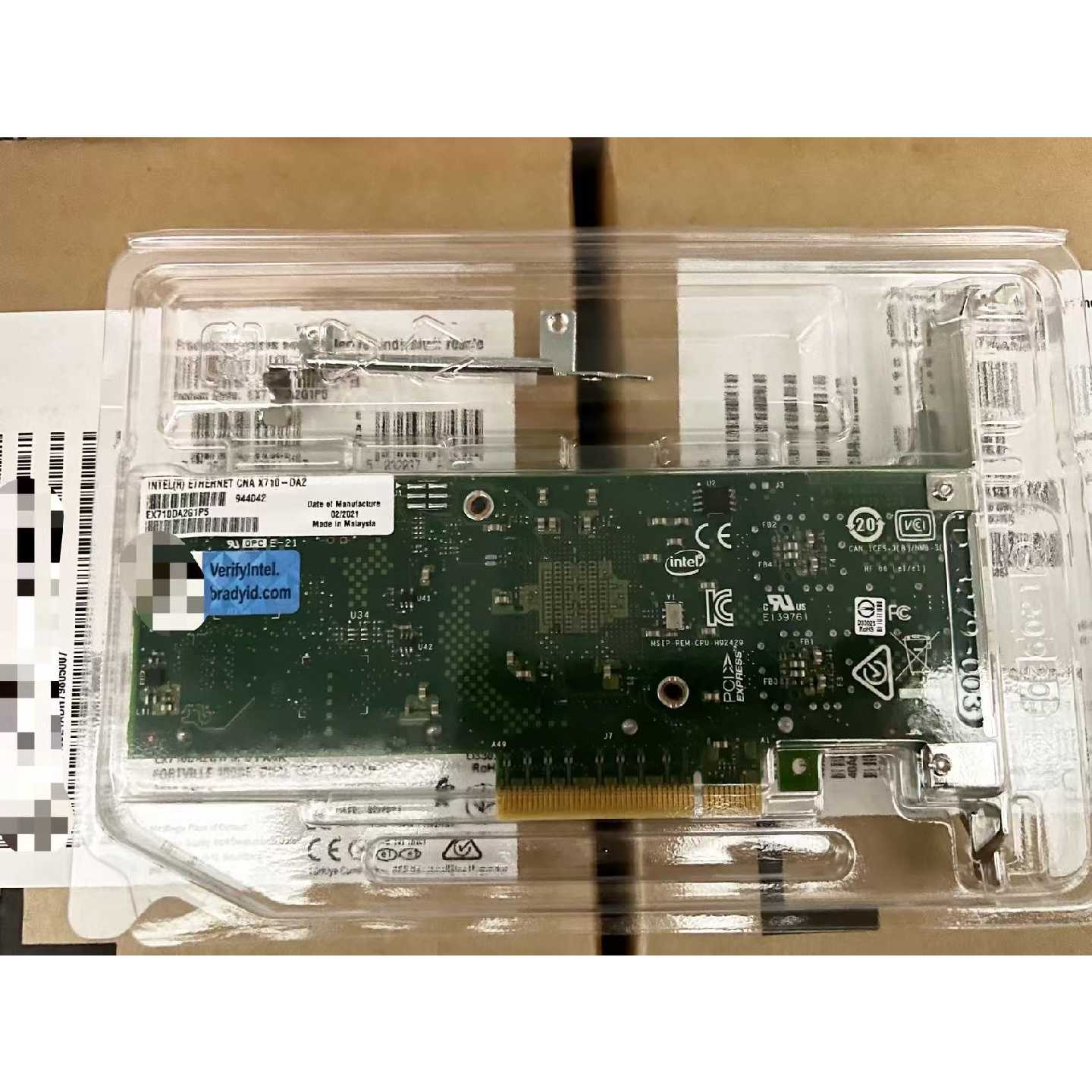 议价英特尔EX710DA2G1P5万兆双口光纤网卡可维修