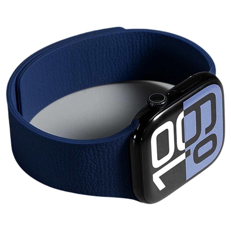 匠戴适用苹果S11手表iwatchs10表带磁吸applewatchS9硅胶S8新款ultra男士SE运动3高级S7男6透气女款3秋冬腕带