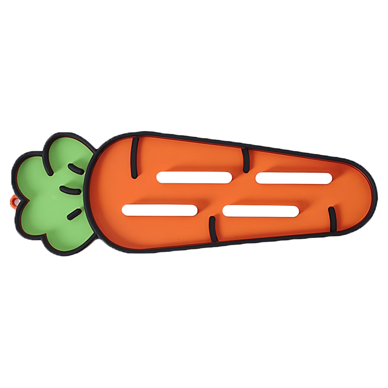 胡萝卜硅胶锅盖垫多功能防烫隔热垫砧板放置垫厨房台面防滑沥水垫