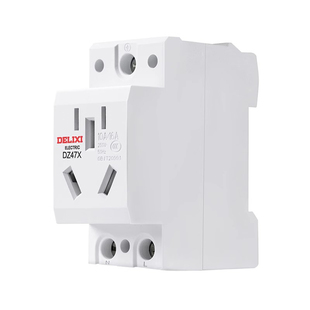 德力西模数化插座DZ47X导轨式插头模块化空开配电箱电源10A五孔