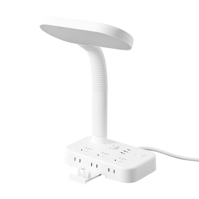 护眼书桌台灯插座一体插电式带线多功能夜灯儿童卧室床头学生灯