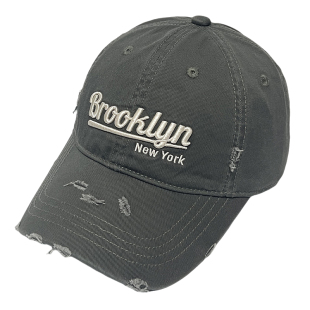 2025新款字母立体刺绣软顶棒球帽女款破洞鸭舌帽男款帽子个性潮酷