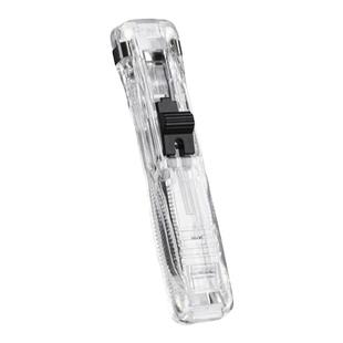 得力推夹器文件小夹子文具固定试卷神器订书机装订金属钉票据书本纸张办公用品推推夹书助推燕尾透明补充工具