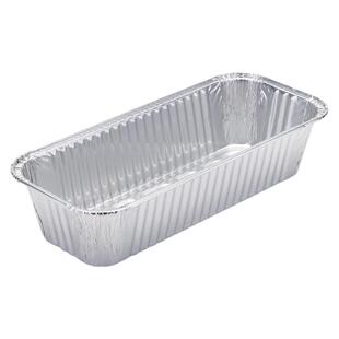 一次性吐司模具锡纸托烘焙毛毛虫蛋糕模具面包铝箔托长方形锡纸盒