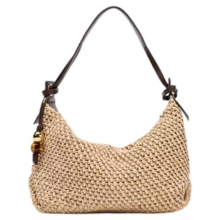 挂饰编织草色时尚手提购物包2026新款休闲百搭高级感腋下托特包