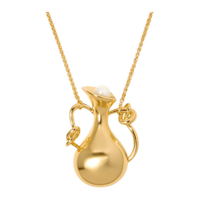 Dare买手店 Wens Jewels「瓶」珍珠瓶子吊坠项链中式复古金色首饰