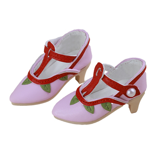 正版bjd娃鞋四分白薇高跟脚sd玩偶鞋子F4时尚尖头高跟树脂女娃鞋