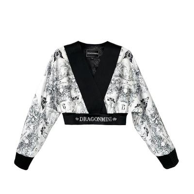 DRAGONMINI真丝高腰短款