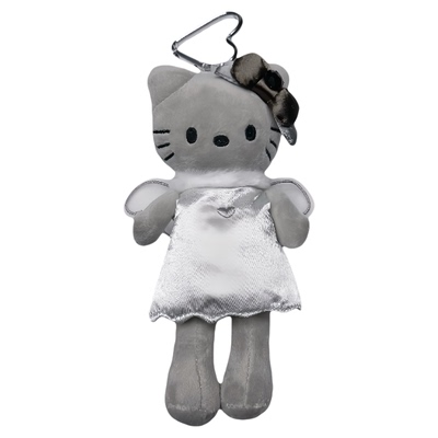 黑白皮天使长腿KT猫包挂件钥匙扣