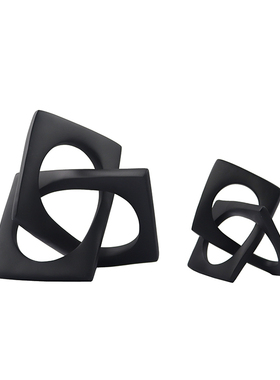 欧式风几何环形售楼处创意摆件