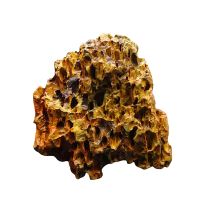 鱼缸造景石头天然摆件装饰原石青龙石乌龟缸火山石鱼缸专用松皮石
