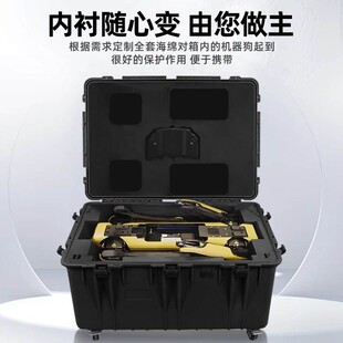 866045机器人安全防护包装箱 大型器材运输仪器箱 无人机注塑箱
